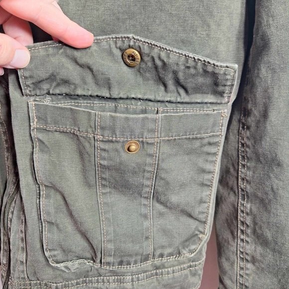 Guess Lined Jacket in Hunter Green Size Small - Picture 3 of 11